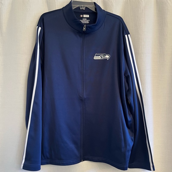 Seahawks Fans! Full-Zip Navy Zip Jacket - Picture 2 of 7